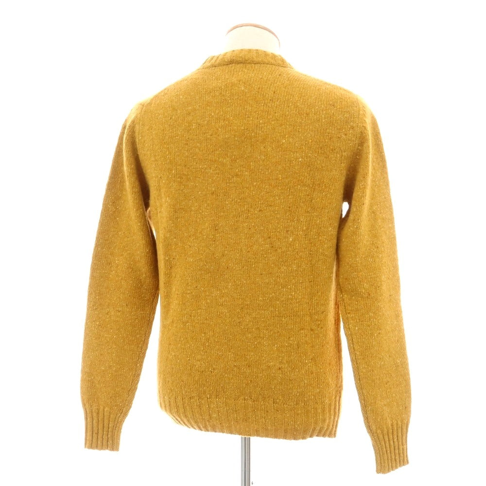 【新品】アスペジ ASPESI ウール クルーネック プルオーバーニット イエロー系【 46 】【 状態ランクN 】【 メンズ 】