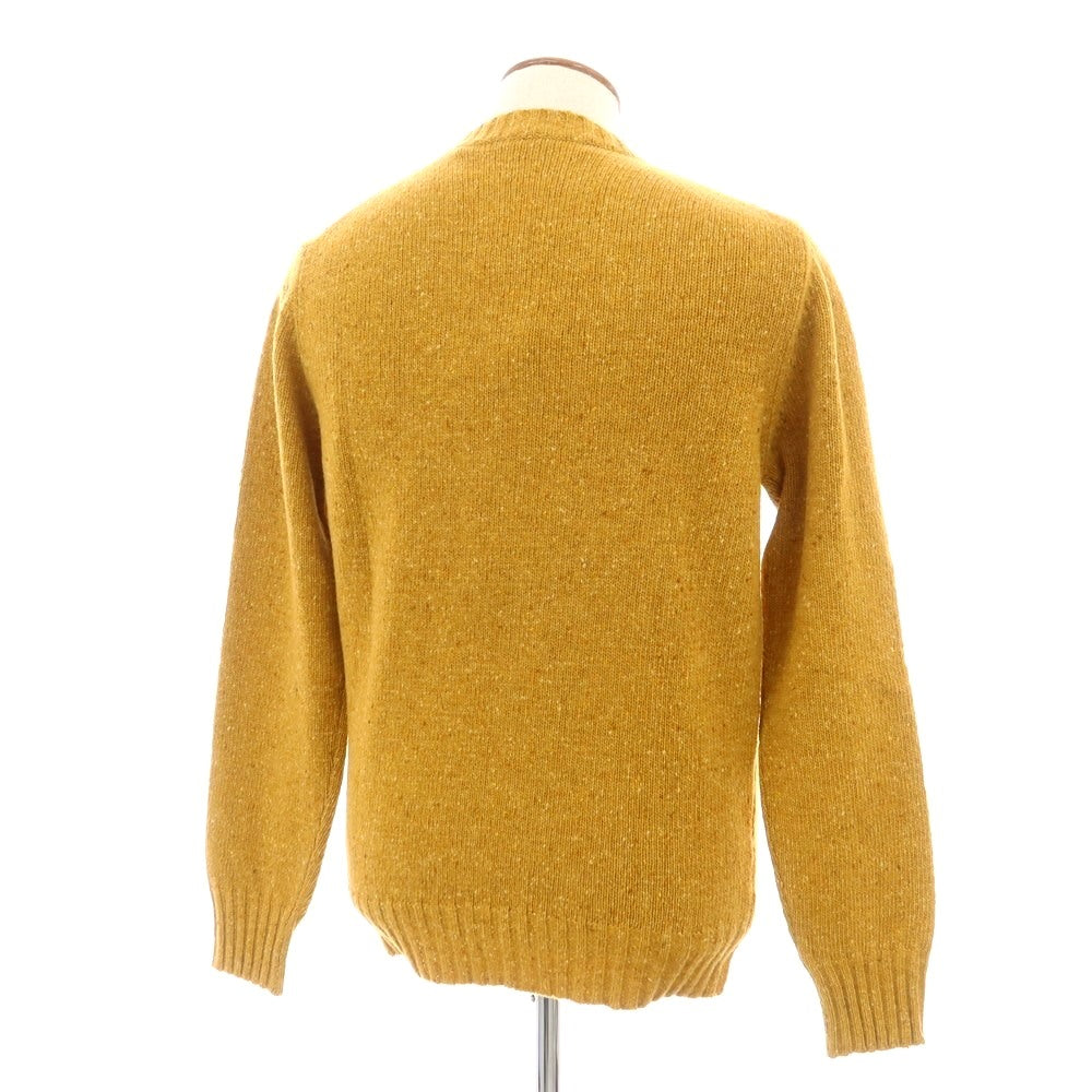 【新品】アスペジ ASPESI ウール クルーネック プルオーバーニット イエロー系【 48 】【 状態ランクN 】【 メンズ 】
