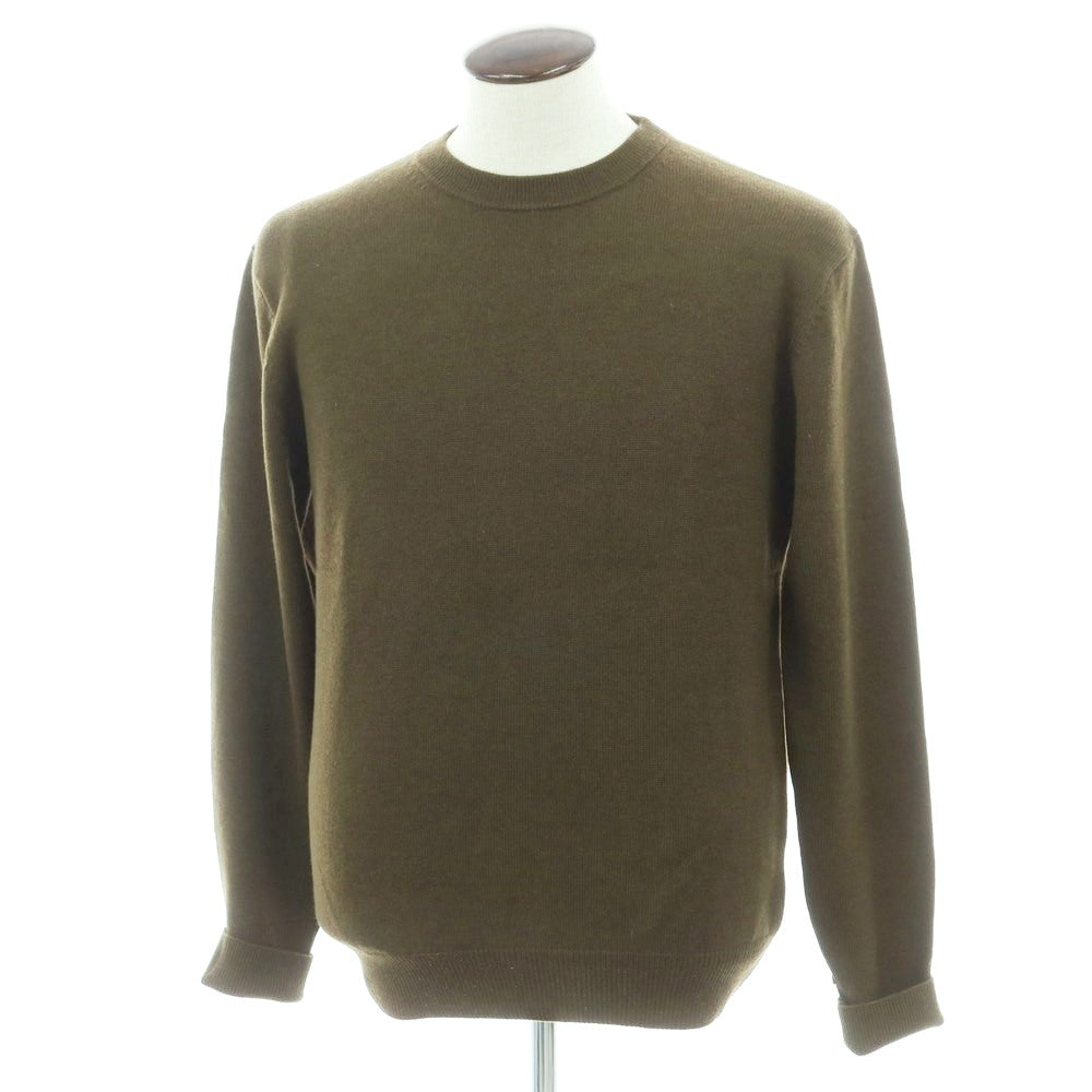 【新品】アスペジ ASPESI ウール クルーネック プルオーバーニット オリーブ【サイズ52】【 状態ランクN 】【 メンズ 】 [EPD]