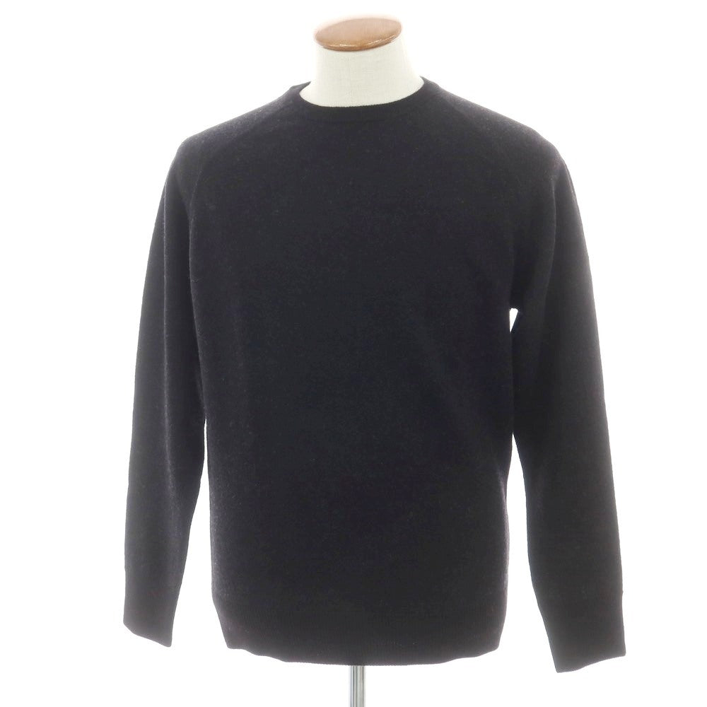 【新品】アスペジ ASPESI ウール クルーネック プルオーバーニット ブラック【 48 】【 状態ランクN 】【 メンズ 】