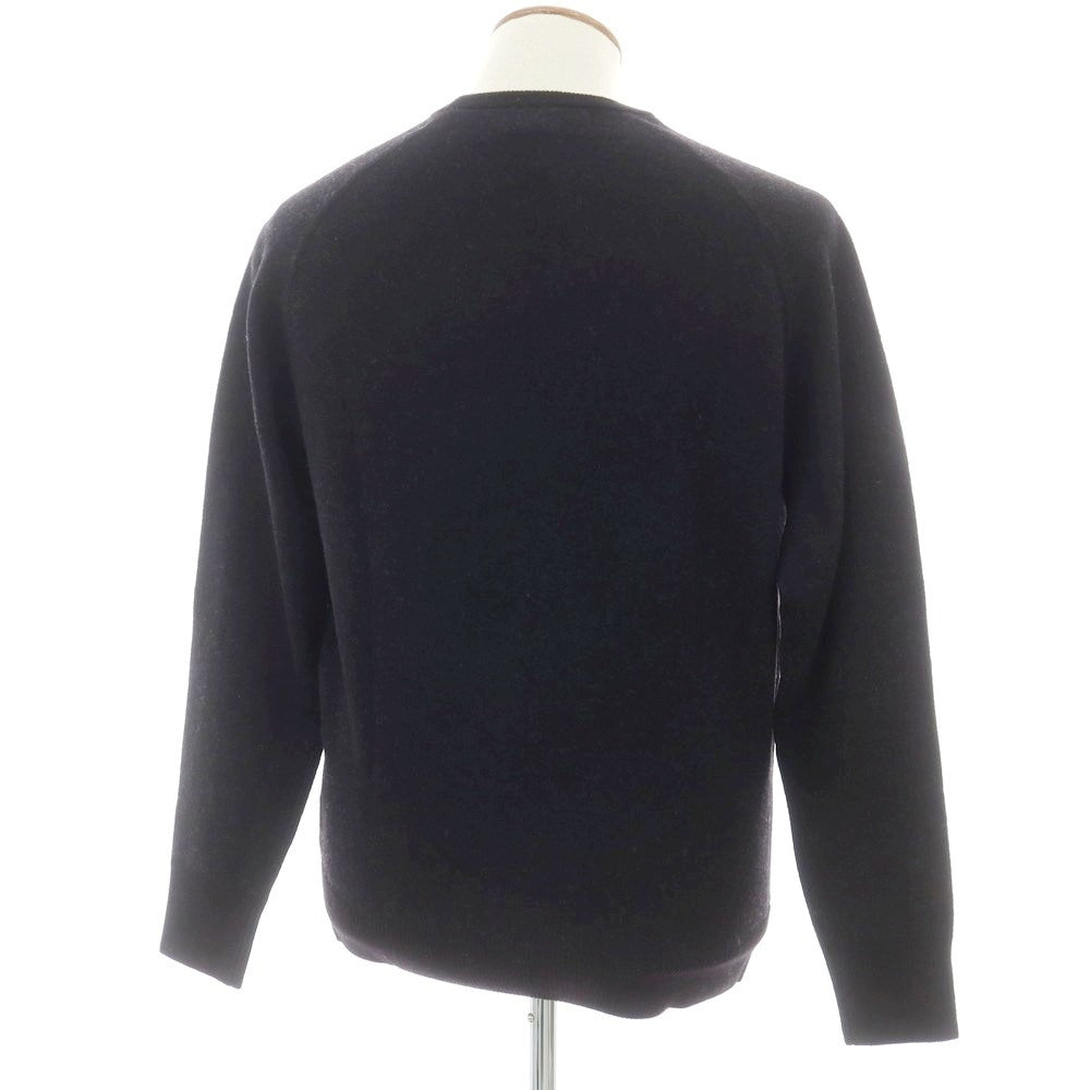 【新品】アスペジ ASPESI ウール クルーネック プルオーバーニット ブラック【 48 】【 状態ランクN 】【 メンズ 】
