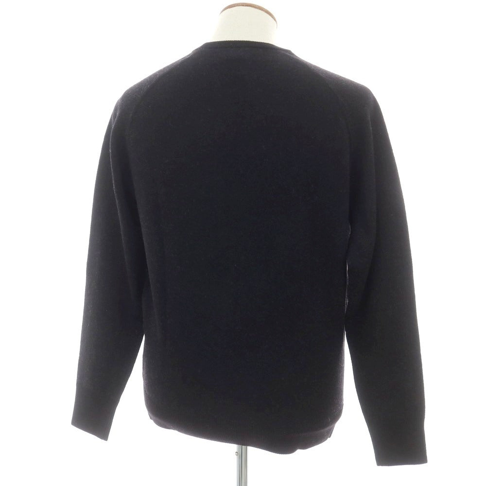【新品】アスペジ ASPESI ウール クルーネック プルオーバーニット ブラック【サイズ50】【 状態ランクN 】【 メンズ 】 [EPD]