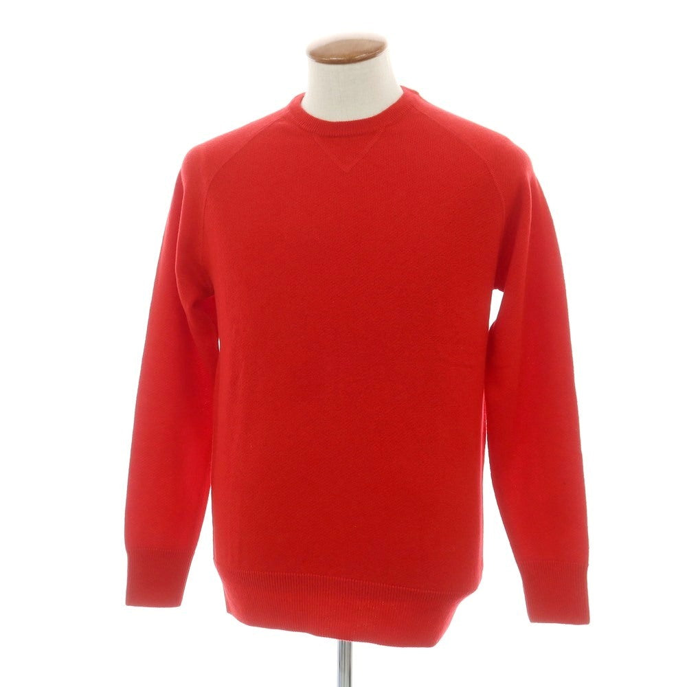 【新品】アスペジ ASPESI ウール クルーネック プルオーバーニット レッド【 48 】【 状態ランクN 】【 メンズ 】