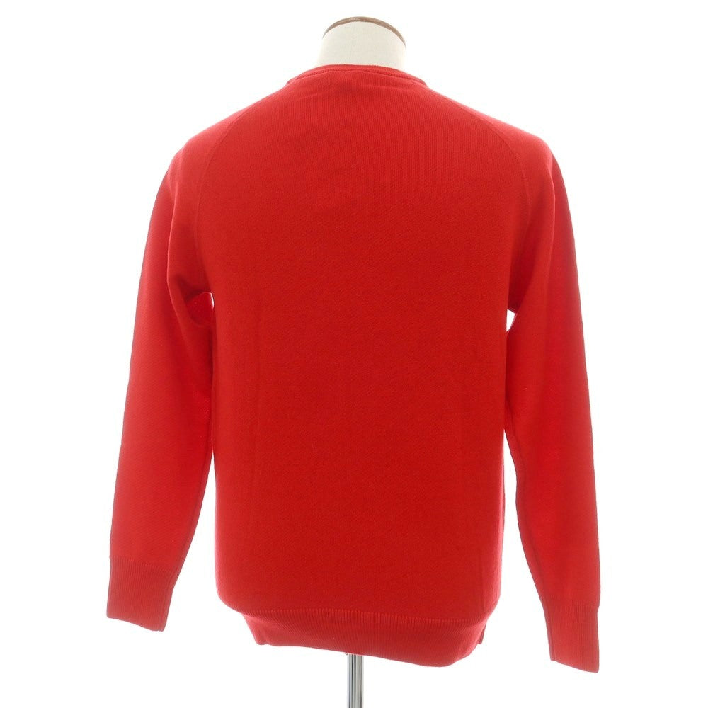 【新品】アスペジ ASPESI ウール クルーネック プルオーバーニット レッド【 48 】【 状態ランクN 】【 メンズ 】