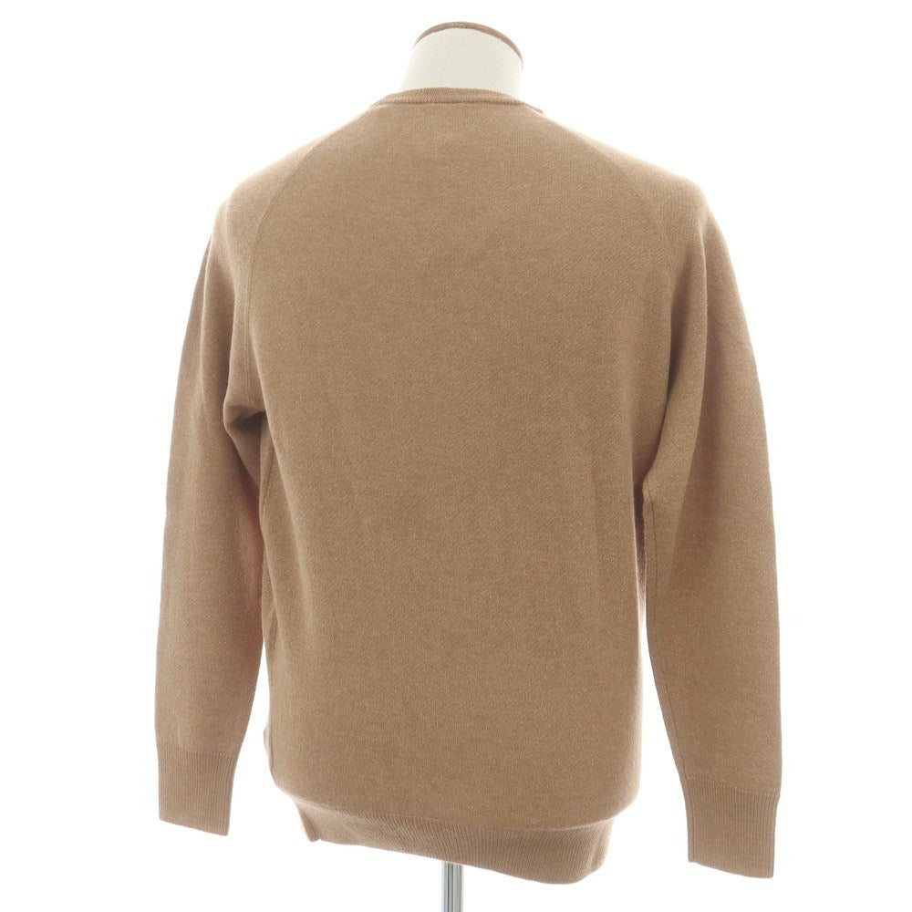 【新品】アスペジ ASPESI ウール クルーネック プルオーバーニット ブラウンベージュ系【 48 】【 状態ランクN 】【 メンズ 】
