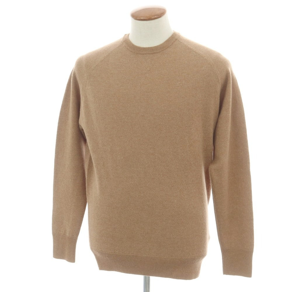 【新品】アスペジ ASPESI ウール クルーネック プルオーバーニット ブラウンベージュ系【 50 】【 状態ランクN 】【 メンズ 】