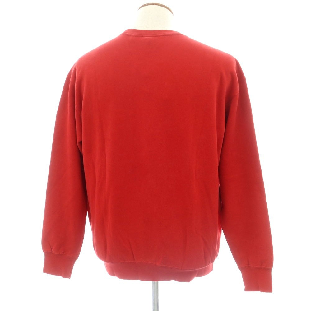 【新品】アスペジ ASPESI コットン クルーネック スウェット レッド【 M 】【 状態ランクN 】【 メンズ 】
