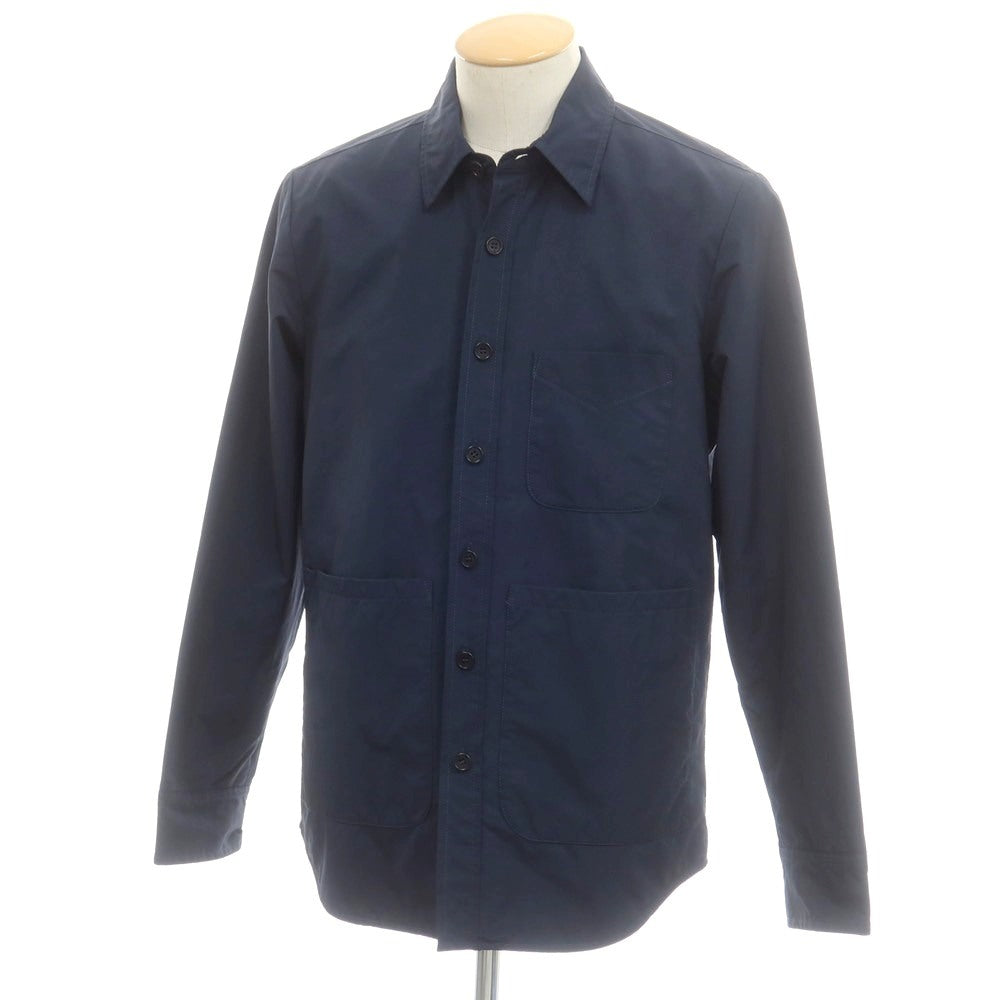 【新品】アスペジ ASPESI ポリエステルナイロン シャツブルゾン ネイビー【 S 】【 状態ランクN 】【 メンズ 】
