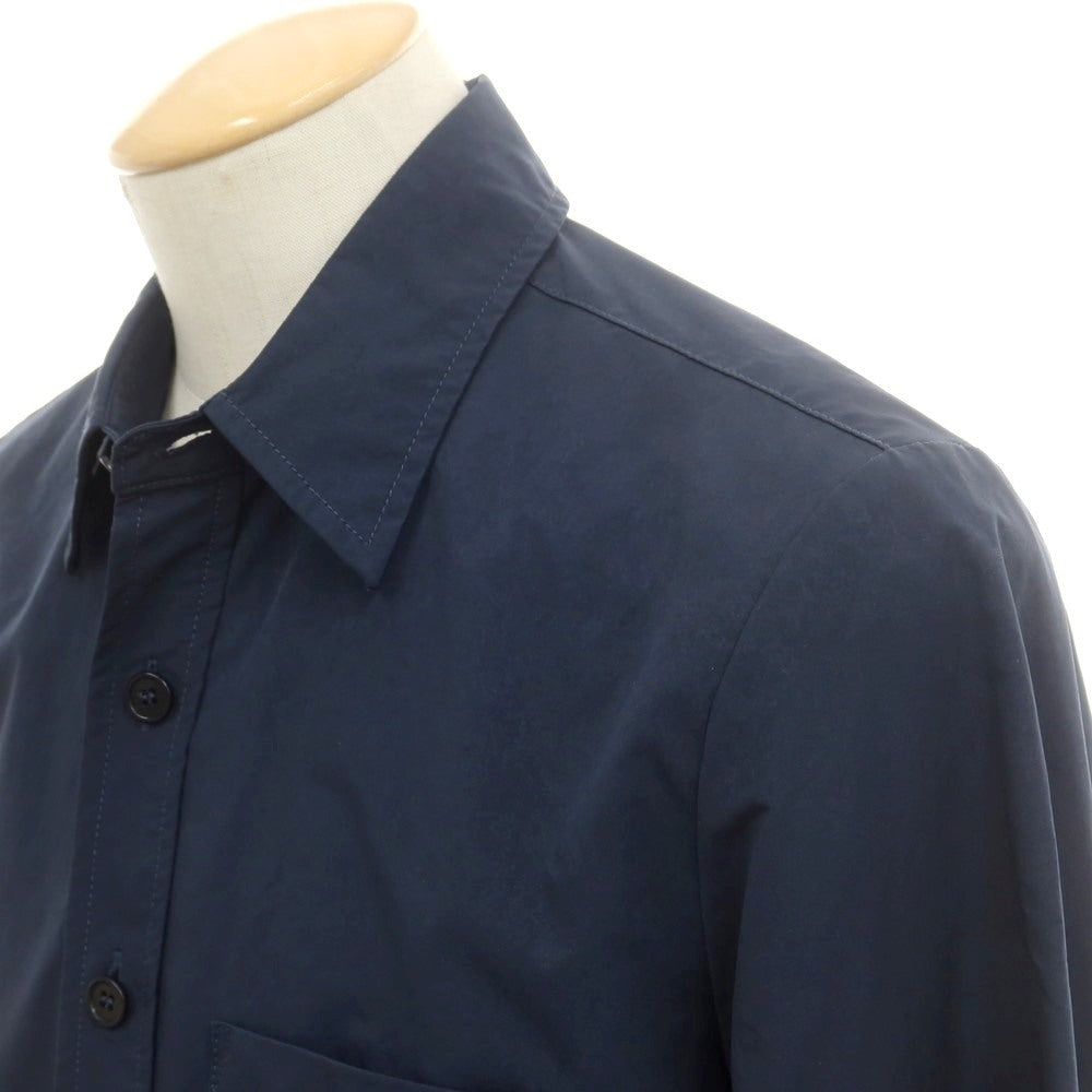 【新品】アスペジ ASPESI ポリエステルナイロン シャツブルゾン ネイビー【 S 】【 状態ランクN 】【 メンズ 】