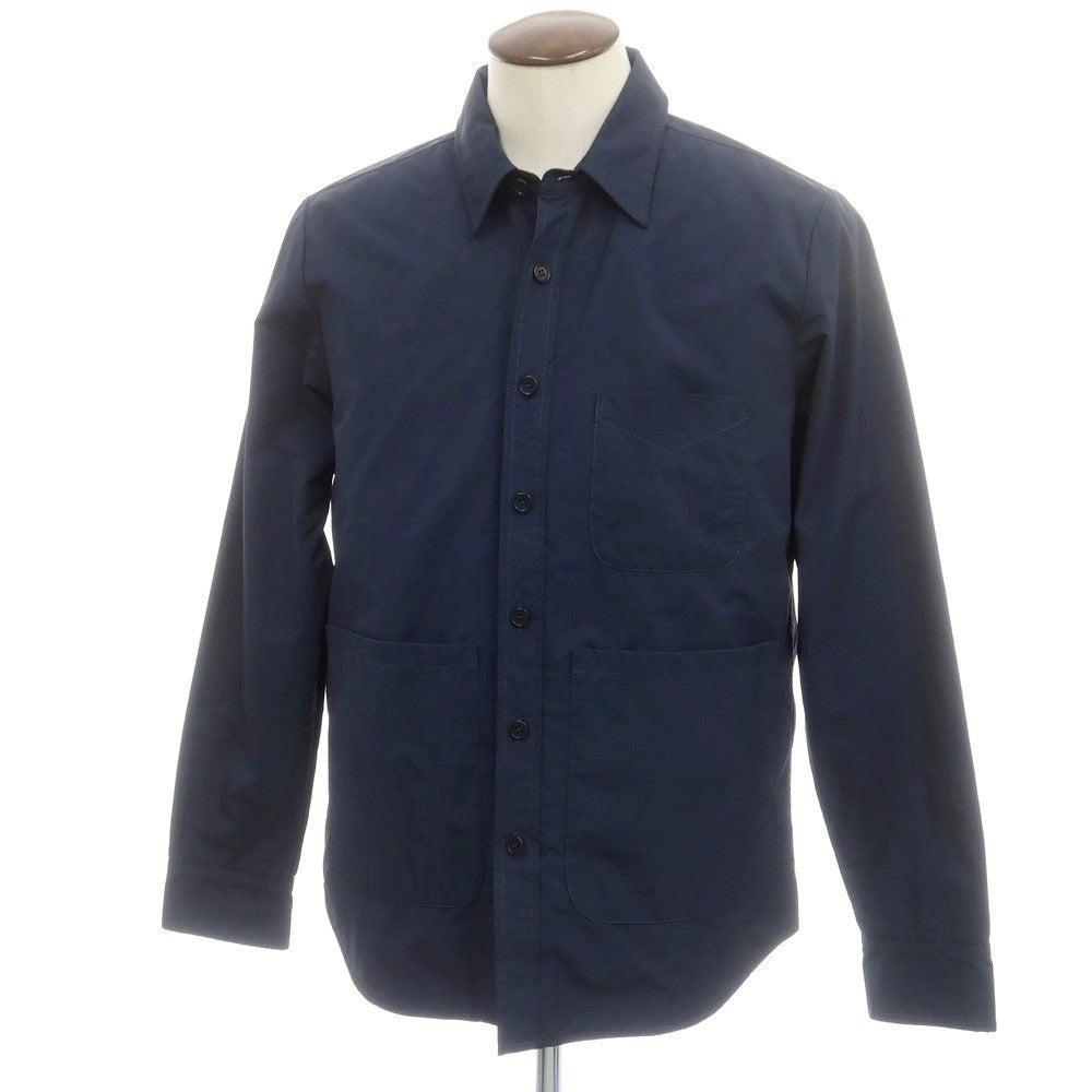 【新品】アスペジ ASPESI ポリエステルナイロン シャツブルゾン ネイビー【サイズL】【 状態ランクN 】【 メンズ 】 [EPD]
