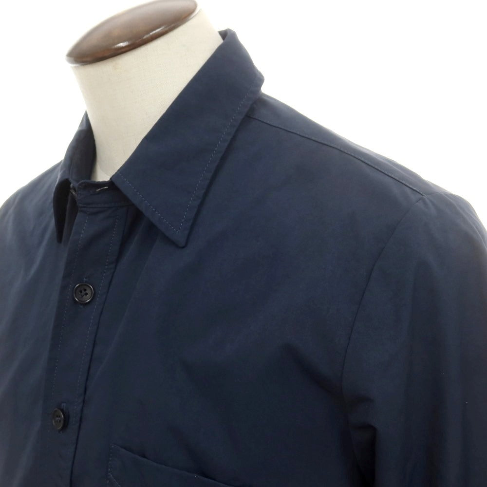 【新品】アスペジ ASPESI ポリエステルナイロン シャツブルゾン ネイビー【サイズL】【 状態ランクN 】【 メンズ 】 [EPD]