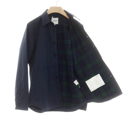 【新品】アスペジ ASPESI ポリエステルナイロン シャツブルゾン ネイビー【 L 】【 状態ランクN 】【 メンズ 】