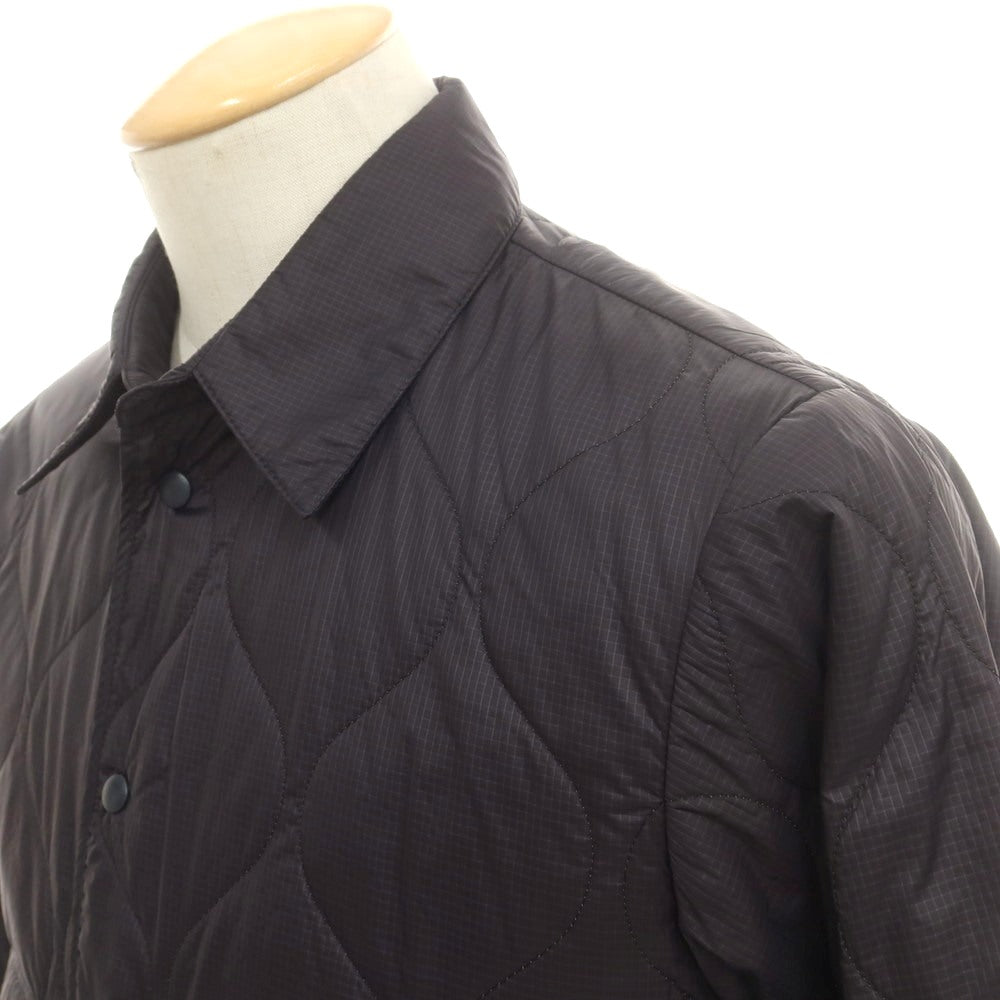 【新品】アスペジ ASPESI リップストップナイロン 中綿 キルティング シャツブルゾン ブラック【 XS 】【 状態ランクN 】【 メンズ 】