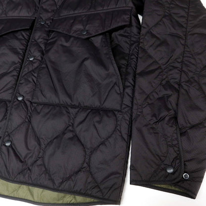 【新品】アスペジ ASPESI リップストップナイロン 中綿 キルティング シャツブルゾン ブラック【 XS 】【 状態ランクN 】【 メンズ 】