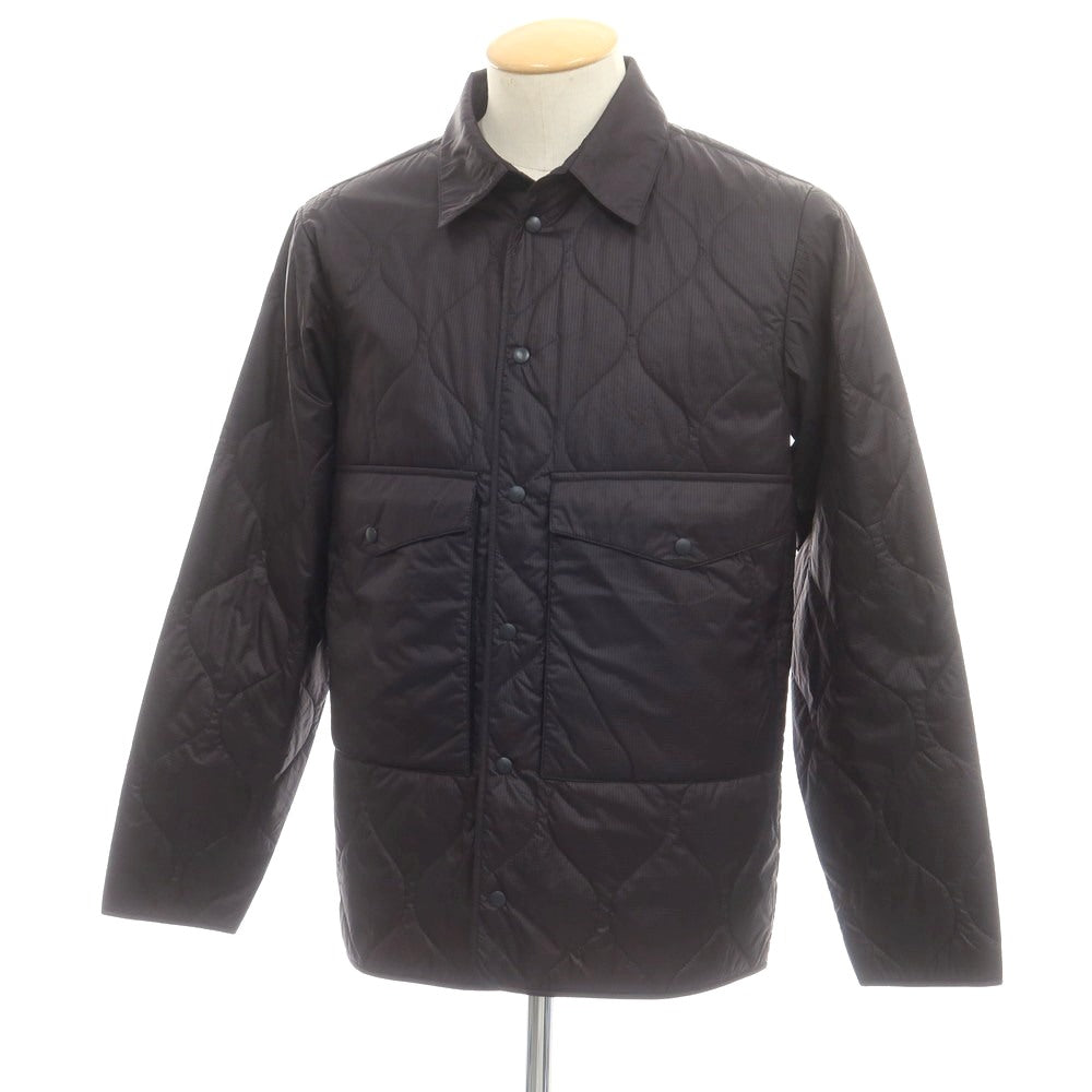 【新品】アスペジ ASPESI リップストップナイロン 中綿 キルティング シャツブルゾン ブラック【 XS 】【 状態ランクN 】【 メンズ 】