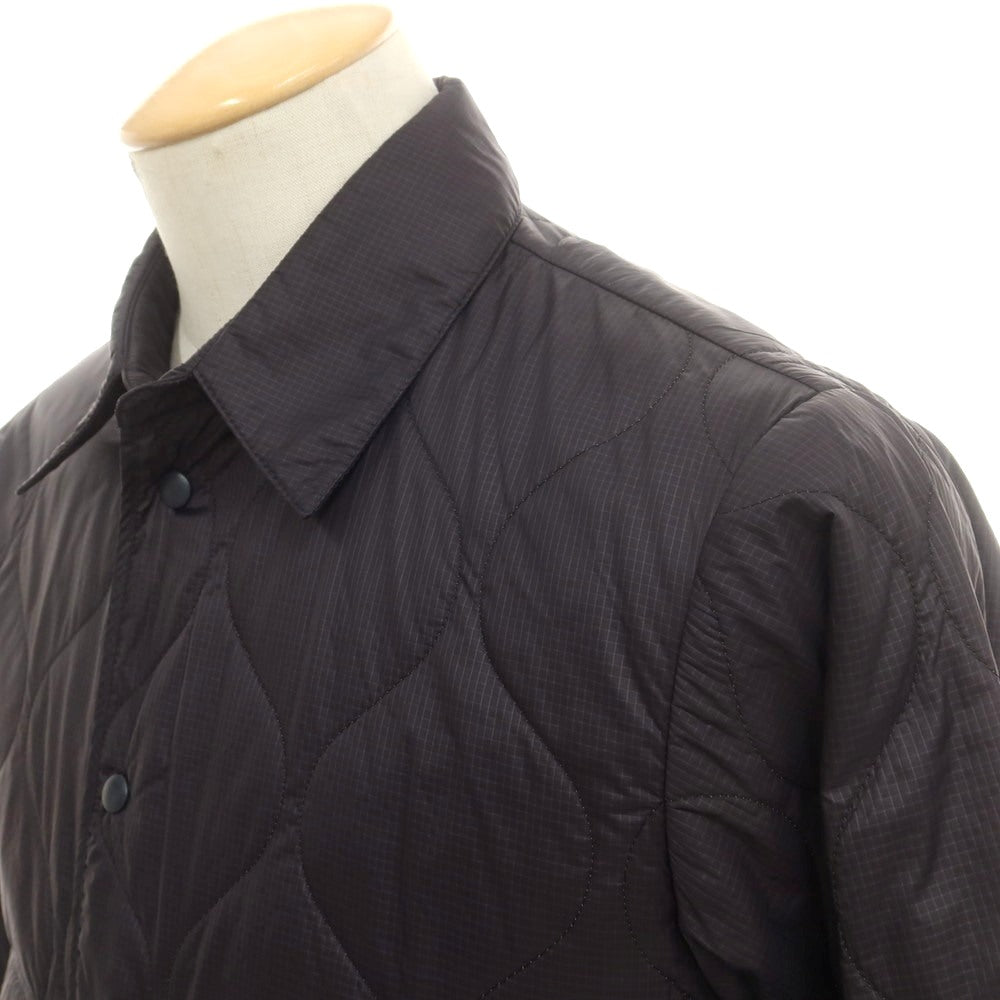 【新品】アスペジ ASPESI リップストップナイロン 中綿 キルティング シャツブルゾン ブラック【 XS 】【 状態ランクN 】【 メンズ 】