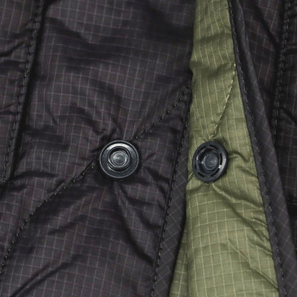 【新品】アスペジ ASPESI リップストップナイロン 中綿 キルティング シャツブルゾン ブラック【 XS 】【 状態ランクN 】【 メンズ 】