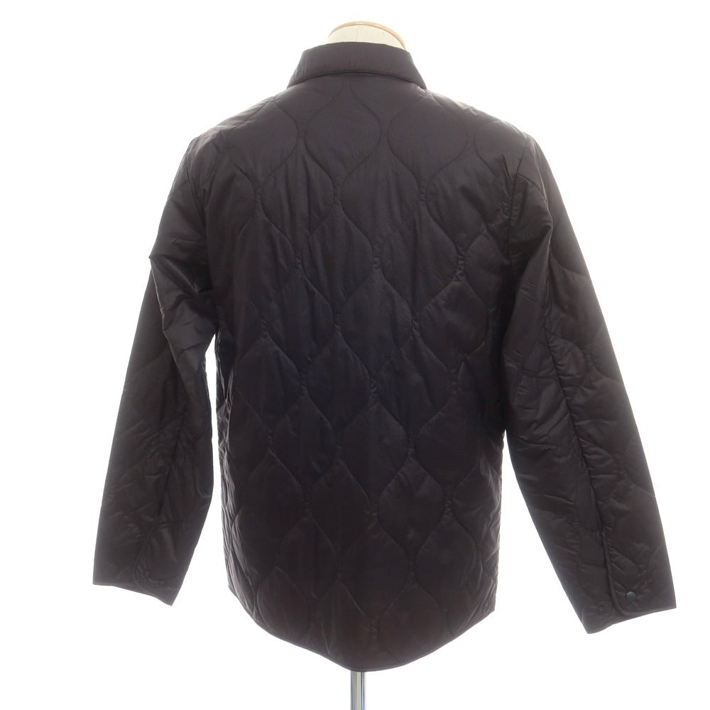 【新品】アスペジ ASPESI リップストップナイロン 中綿 キルティング シャツブルゾン ブラック【 S 】【 状態ランクN 】【 メンズ 】