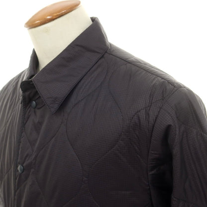 【新品】アスペジ ASPESI リップストップナイロン 中綿 キルティング シャツブルゾン ブラック【 M 】【 状態ランクN 】【 メンズ 】
