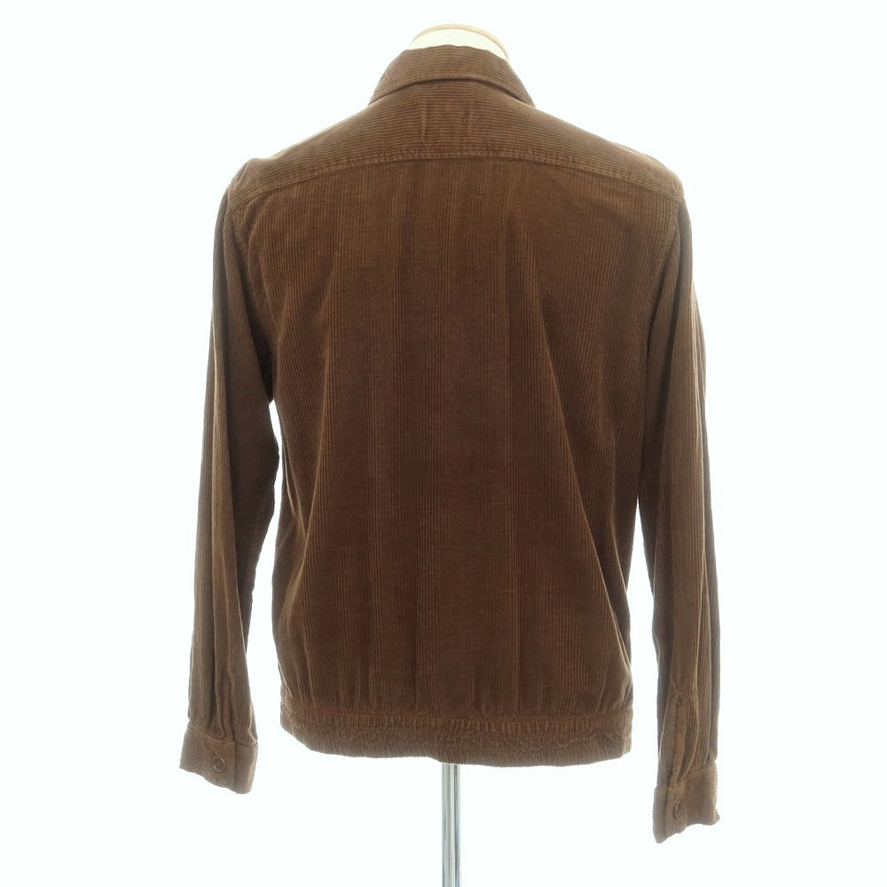 【新品】アスペジ ASPESI コットン 中太畝 コーデュロイ シャツブルゾン ブラウン【 S 】【 状態ランクN 】【 メンズ 】