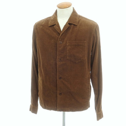 【新品】アスペジ ASPESI コットン 中太畝 コーデュロイ シャツブルゾン ブラウン【 M 】【 状態ランクN 】【 メンズ 】