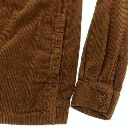 【新品】アスペジ ASPESI コットン 中太畝 コーデュロイ シャツブルゾン ブラウン【 L 】【 状態ランクN 】【 メンズ 】