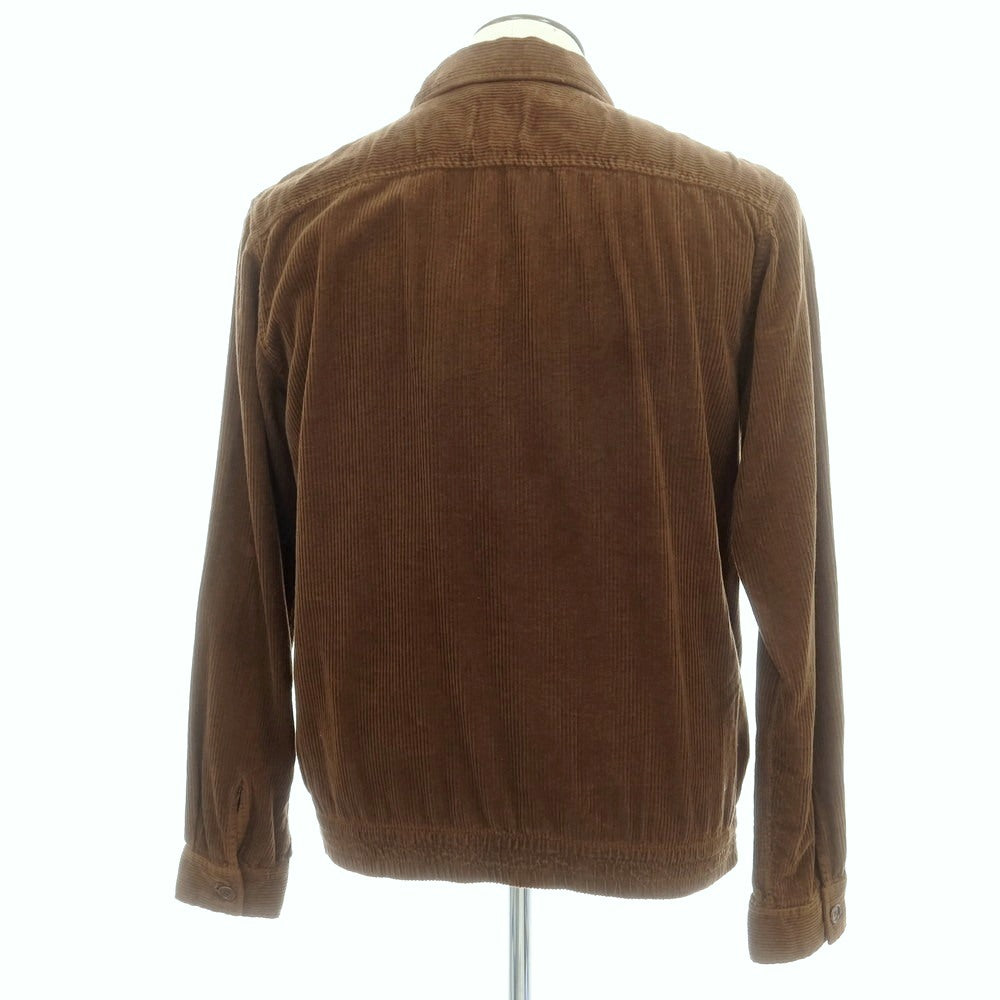 【新品】アスペジ ASPESI コットン 中太畝 コーデュロイ シャツブルゾン ブラウン【 XL 】【 状態ランクN 】【 メンズ 】