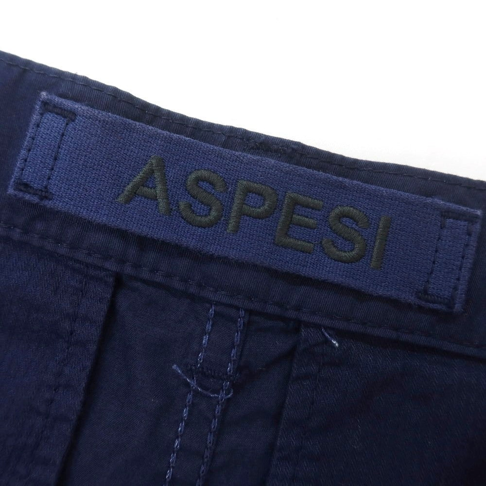 【新品】アスペジ ASPESI コットン カーゴパンツ ネイビー【 44 】【 状態ランクN 】【 メンズ 】