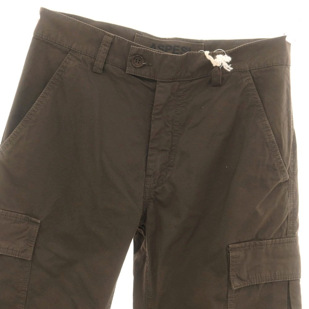 【新品】アスペジ ASPESI コットン カーゴパンツ ダークアッシュブラウン【 44 】【 状態ランクN 】【 メンズ 】