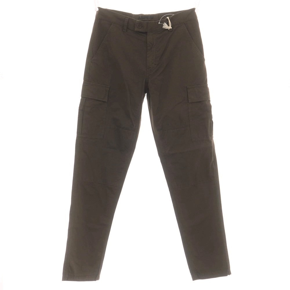【新品】アスペジ ASPESI コットン カーゴパンツ ダークアッシュブラウン【 48 】【 状態ランクN 】【 メンズ 】