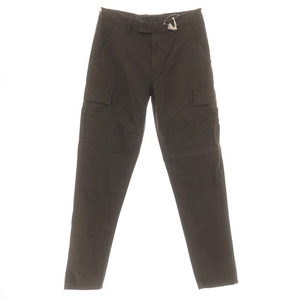 【新品】アスペジ ASPESI コットン カーゴパンツ ダークアッシュブラウン【 50 】【 状態ランクN 】【 メンズ 】