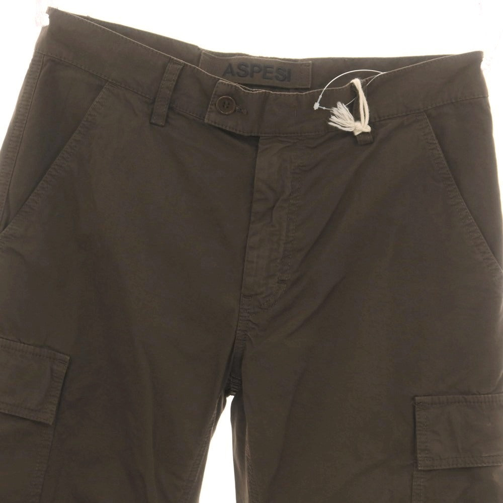 【新品】アスペジ ASPESI コットン カーゴパンツ ダークアッシュブラウン【サイズ50】【 状態ランクN 】【 メンズ 】 [EPD]