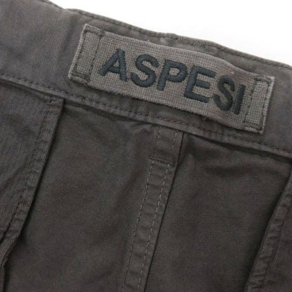 【新品】アスペジ ASPESI コットン イージースラックスパンツ グレー【 50 】【 状態ランクN 】【 メンズ 】