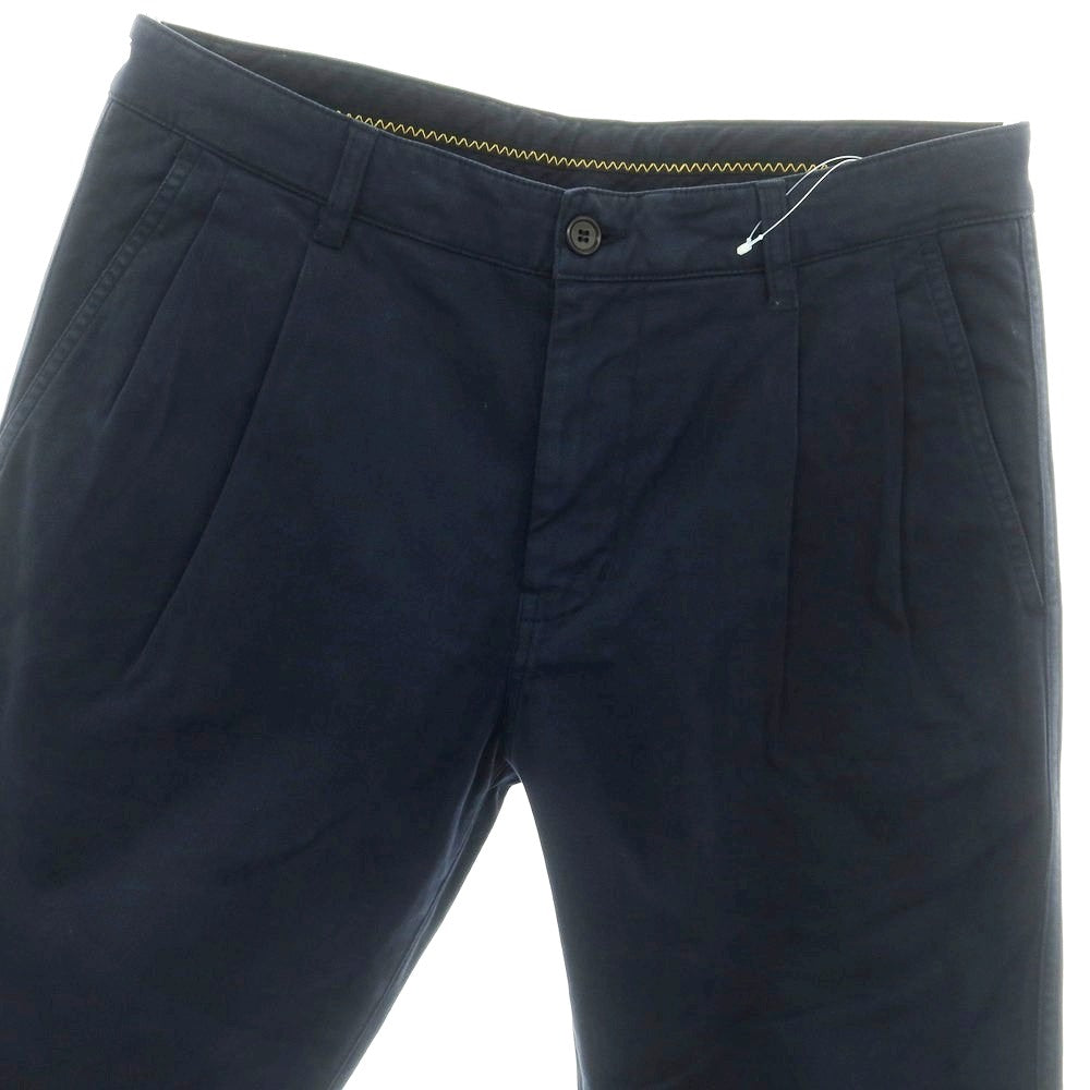 【新品】アスペジ ASPESI ストレッチ コットン イージースラックスパンツ ネイビー【 44 】【 状態ランクN 】【 メンズ 】