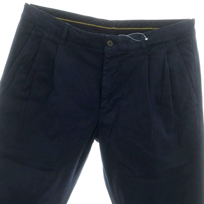 【新品】アスペジ ASPESI ストレッチ コットン イージースラックスパンツ ネイビー【 48 】【 状態ランクN 】【 メンズ 】