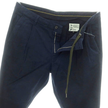 【新品】アスペジ ASPESI ストレッチ コットン イージースラックスパンツ ネイビー【 50 】【 状態ランクN 】【 メンズ 】