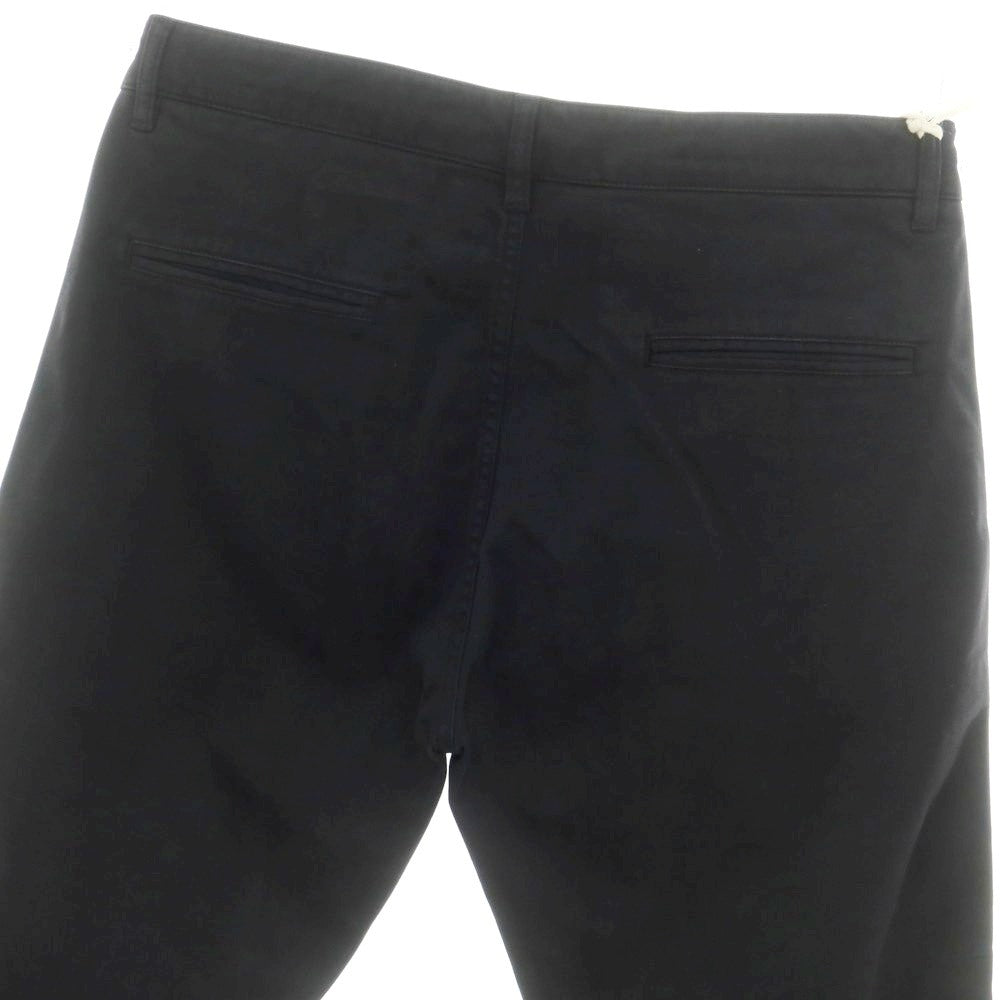 【新品】アスペジ ASPESI ストレッチ コットン イージースラックスパンツ ブラック【サイズ46】【 状態ランクN 】【 メンズ 】 [EPD]
