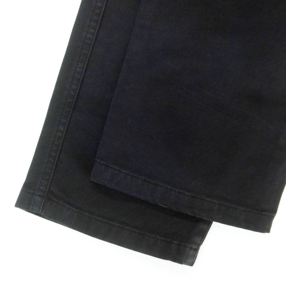【新品】アスペジ ASPESI ストレッチ コットン イージースラックスパンツ ブラック【サイズ48】【 状態ランクN 】【 メンズ 】 [EPD]