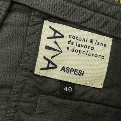 【新品アウトレット】アスペジ ASPESI モールスキンコットン カジュアルスラックスパンツ グレー【 48 】【 状態ランクN- 】【 メンズ 】