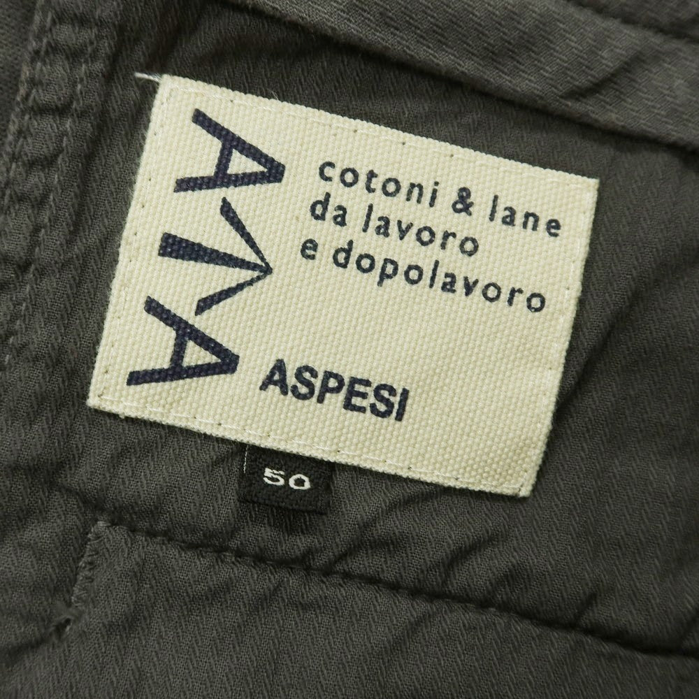【新品アウトレット】アスペジ ASPESI モールスキンコットン カジュアルスラックスパンツ グレー【 50 】【 状態ランクN- 】【 メンズ 】