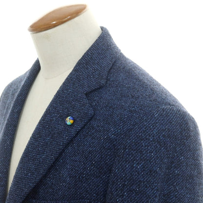 【新品】ベルベスト Belvest ウールシルク テーラードジャケット ネイビー【 48 Drop6 】【 状態ランクN 】【 メンズ 】