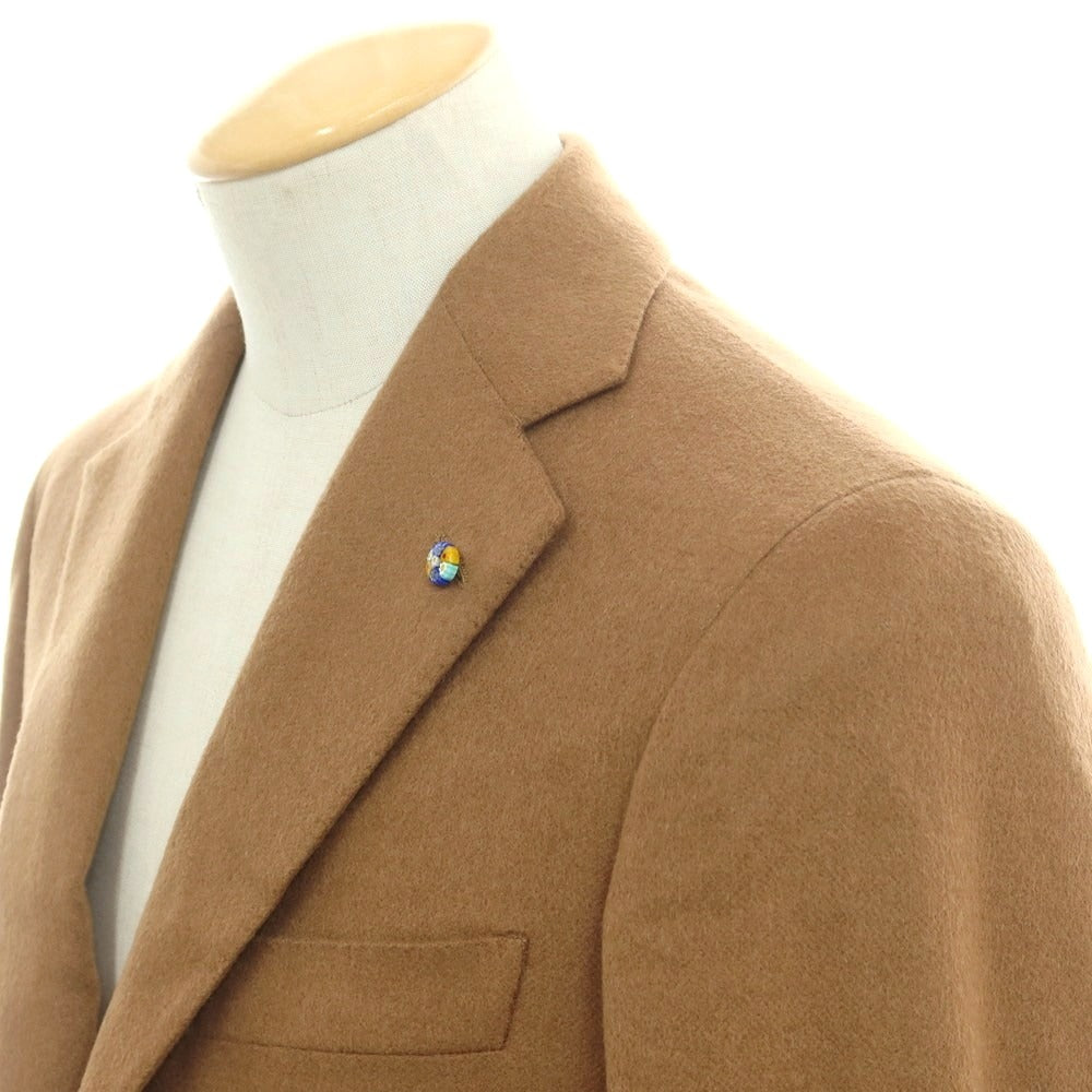 【中古】【未使用】ベルベスト Belvest BEAMS F別注 キャメル テーラードジャケット ライトブラウン【 44 Drop8 】【 状態ランクS 】【 メンズ 】