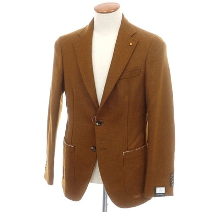 【新品】サルトリア ラトーレ SARTORIA LATORRE ライトツイードウール テーラードジャケット オーカーブラウン【 48 】【 状態ランクN 】【 メンズ 】