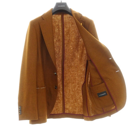 【新品】サルトリア ラトーレ SARTORIA LATORRE ライトツイードウール テーラードジャケット オーカーブラウン【 48 】【 状態ランクN 】【 メンズ 】