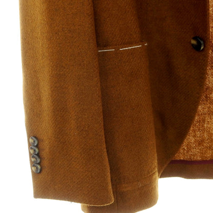 【新品】サルトリア ラトーレ SARTORIA LATORRE ライトツイードウール テーラードジャケット オーカーブラウン【 48 】【 状態ランクN 】【 メンズ 】