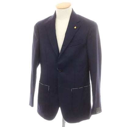 【新品】サルトリア ラトーレ SARTORIA LATORRE ウール テーラードジャケット ネイビー【 44 】【 状態ランクN 】【 メンズ 】