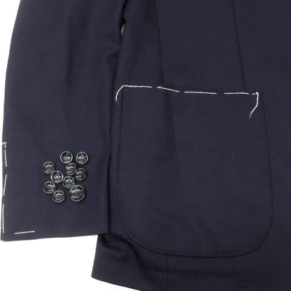 【新品】サルトリア ラトーレ SARTORIA LATORRE ウール テーラードジャケット ネイビー【 44 】【 状態ランクN 】【 メンズ 】