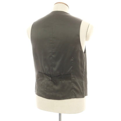 【新品】サルトリア ラトーレ SARTORIA LATORRE ベロア ストレッチコットン カジュアル系ジレ オリーブ【 48 】【 状態ランクN 】【 メンズ 】