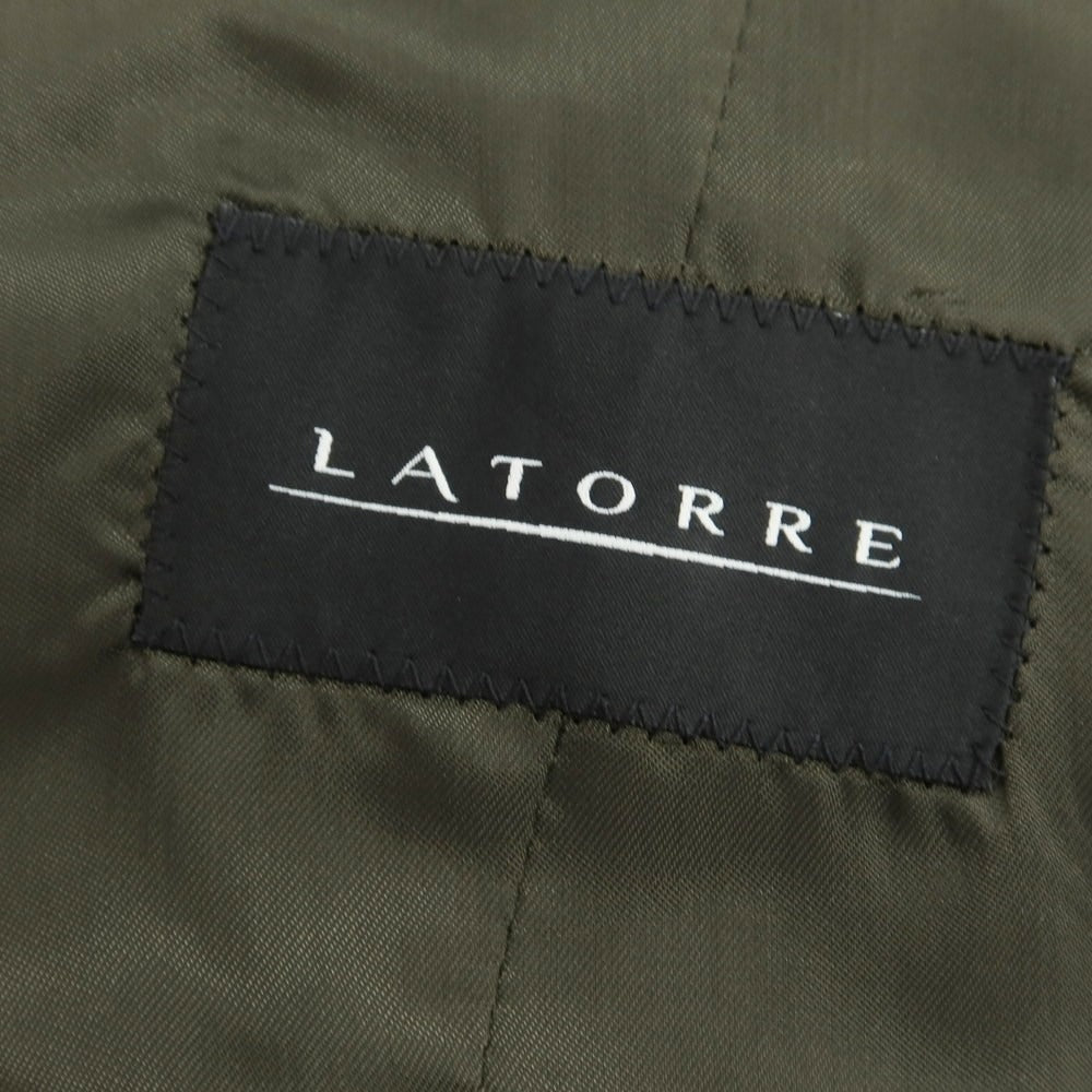 【新品】サルトリア ラトーレ SARTORIA LATORRE ベロア ストレッチコットン カジュアル系ジレ オリーブ【 48 】【 状態ランクN 】【 メンズ 】