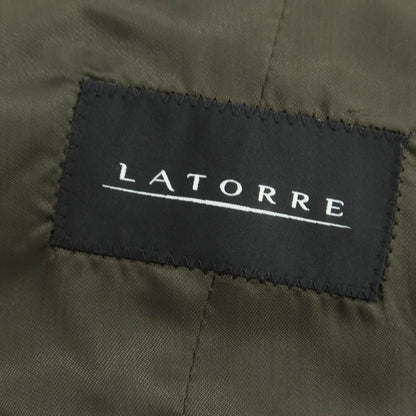 【新品】サルトリア ラトーレ SARTORIA LATORRE ベロア ストレッチコットン カジュアル系ジレ オリーブ【 48 】【 状態ランクN 】【 メンズ 】
